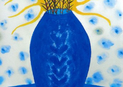 Blaue Vase, 2017